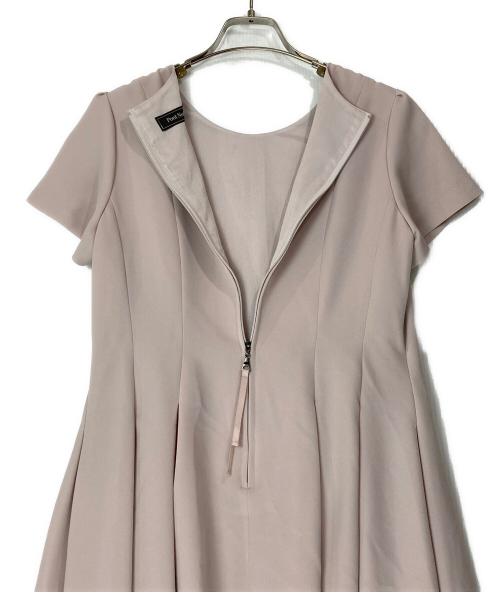 Pont Neuf（ポンヌフ）Pont Neuf (ポンヌフ) 美ラインの半袖ワンピース パープル サイズ:2号の古着・服飾アイテム