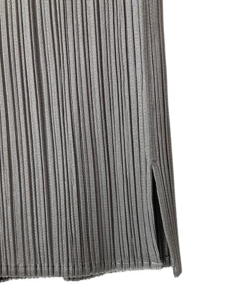 PLEATS PLEASE（プリーツプリーズ）PLEATS PLEASE (プリーツプリーズ) プリーツロングパンツ グレー サイズ:Freeの古着・服飾アイテム