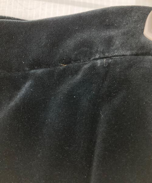 Yves Saint Laurent（イヴサンローラン）Yves Saint Laurent (イヴサンローラン) ベロア切替スカート ブラック×カーキ サイズ:Ｍの古着・服飾アイテム