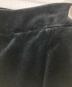中古・古着 Yves Saint Laurent (イヴサンローラン) ベロア切替スカート ブラック×カーキ サイズ:Ｍ：8000円