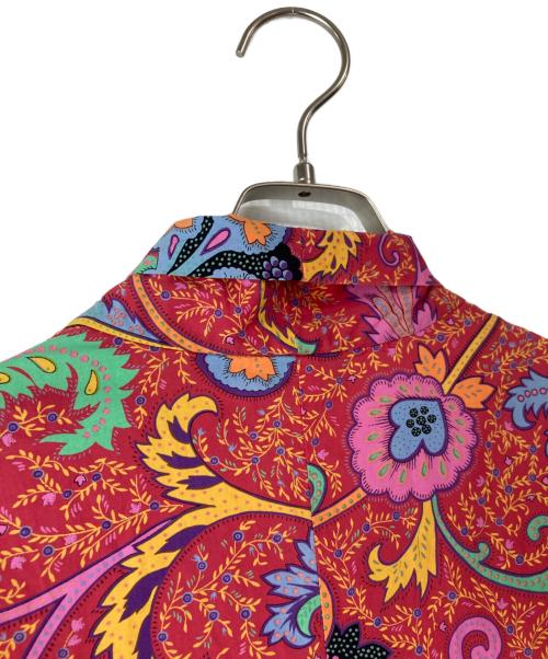 KENZO（ケンゾー）KENZO (ケンゾー) OLD フレンチスリーブペイズリー柄ワンピース ピンク サイズ:Ｍの古着・服飾アイテム
