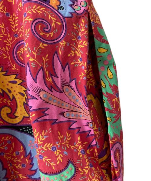 KENZO（ケンゾー）KENZO (ケンゾー) OLD フレンチスリーブペイズリー柄ワンピース ピンク サイズ:Ｍの古着・服飾アイテム