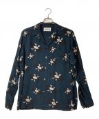 WACKO MARIAワコマリア）の古着「RECORDS HAWAIIAN L/S SHIRT」｜ネイビー