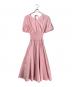 BORDERS AT BALCONY（ボーダーズアットバルコニー）の古着「RESORT DRESS ワンピース」｜ピンク
