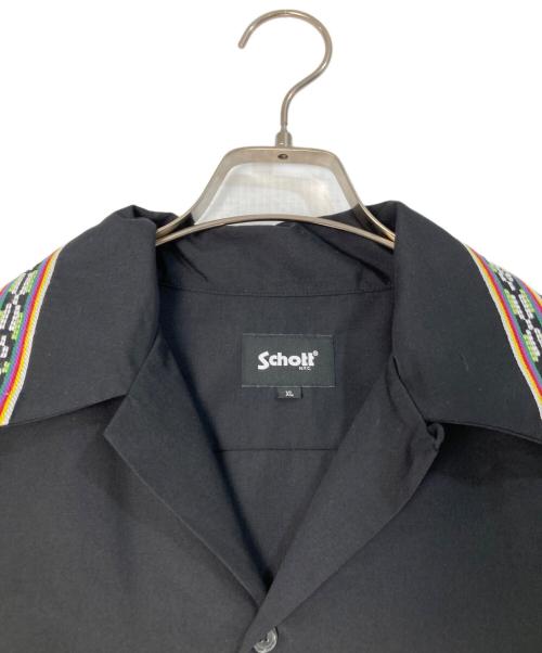 Schott（ショット）Schott (ショット) キューバシャツ ブラック サイズ:XLの古着・服飾アイテム