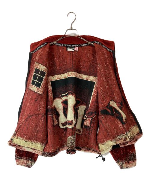 OUTBACK（アウトバッグ）OUTBACK (アウトバッグ) フリースジャケット ブラウン サイズ:XLの古着・服飾アイテム