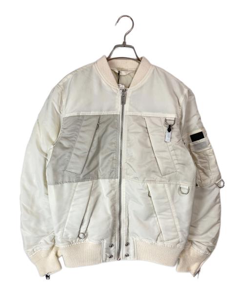 DIESEL（ディーゼル）DIESEL (ディーゼル) リバーシブルMA-1ジャケット オフホワイト サイズ:Ｓ 未使用品の古着・服飾アイテム
