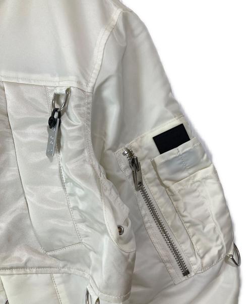 DIESEL（ディーゼル）DIESEL (ディーゼル) リバーシブルMA-1ジャケット オフホワイト サイズ:Ｓ 未使用品の古着・服飾アイテム