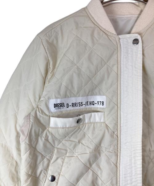 DIESEL（ディーゼル）DIESEL (ディーゼル) リバーシブルMA-1ジャケット オフホワイト サイズ:Ｓ 未使用品の古着・服飾アイテム