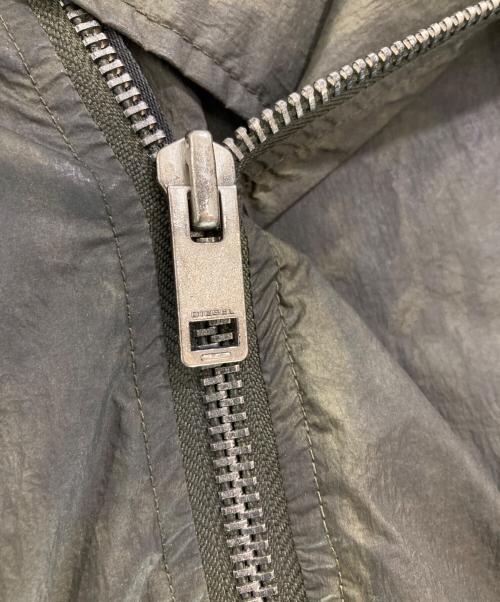 DIESEL（ディーゼル）DIESEL (ディーゼル) タイダイナイロンライダースジャケット グリーン サイズ:Ｌの古着・服飾アイテム