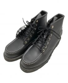 RED WING（レッドウィング）の古着「モックトゥ レースアップブーツ」｜ブラック