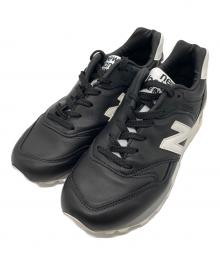 NEW BALANCE（ニューバランス）の古着「オールレザーローカットスニーカー」｜ブラック