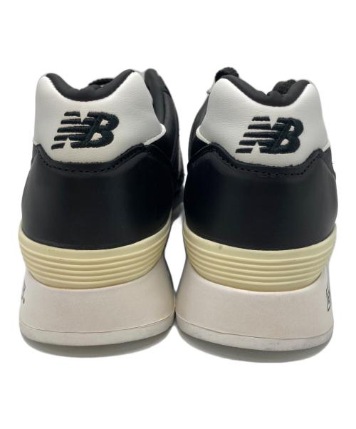 NEW BALANCE（ニューバランス）NEW BALANCE (ニューバランス) オールレザーローカットスニーカー ブラック サイズ:UK6 1/2の古着・服飾アイテム