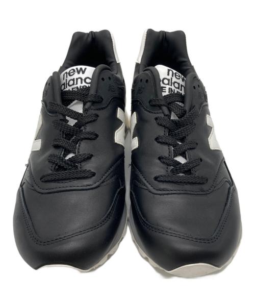 NEW BALANCE（ニューバランス）NEW BALANCE (ニューバランス) オールレザーローカットスニーカー ブラック サイズ:UK6 1/2の古着・服飾アイテム