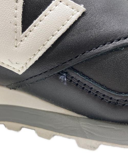 NEW BALANCE（ニューバランス）NEW BALANCE (ニューバランス) オールレザーローカットスニーカー ブラック サイズ:UK6 1/2の古着・服飾アイテム