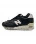 NEW BALANCE (ニューバランス) オールレザーローカットスニーカー ブラック サイズ:UK6 1/2：13000円