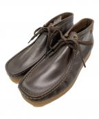 CLARKSクラークス）の古着「レザーワラビーブーツ」｜ブラウン