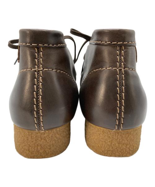CLARKS（クラークス）CLARKS (クラークス) レザーワラビーブーツ ブラウン サイズ:Ｍの古着・服飾アイテム
