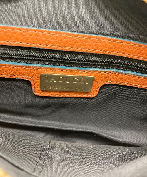 IACUCCI（イアクッチ）IACUCCI (イアクッチ) ストラップバッグ ブラウン×ブルーの古着・服飾アイテム