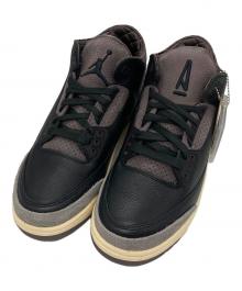 NIKE×A Ma Maniere（ナイキ×ア・マ・マニエール）の古着「エアジョーダン3 レトロ OG SP "ブラック アンド フラットピューター/Air Jordan 3 Retro OG SP "Black and Flat Pewter」｜パープル×ブラック