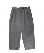 THE NORTHFACE PURPLELABELザ・ノースフェイス パープルレーベル）の古着「ピンストライプワイドパンツ/Striped Field Pants」｜グレー