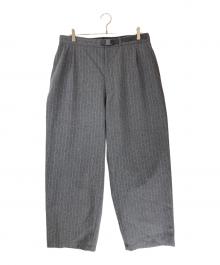 THE NORTHFACE PURPLELABEL（ザ・ノースフェイス パープルレーベル）の古着「ピンストライプワイドパンツ/Striped Field Pants」｜グレー