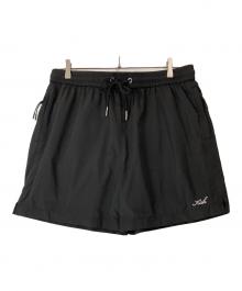 KITH（キス）の古着「裾ロゴハーフパンツ/Collins Swim Short」｜ブラック