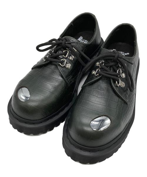 Dr.Martens（ドクターマーチン）Dr.Martens (ドクターマーチン) STEEL TOE 3 ホール シューズ グリーン サイズ:UK5の古着・服飾アイテム