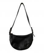 FOSSILフォッシル）の古着「HARWELL LEATHER HOBO/ハーウェル レザー ホーボー」｜ブラック