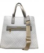 MICHAEL KORSマイケルコース）の古着「KENLY LG NS TOTE/ケンリー ラージ ノースサウス トート 」｜ホワイト