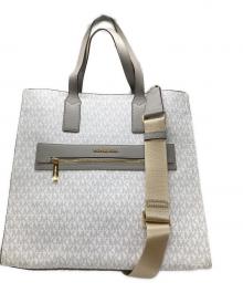 MICHAEL KORS（マイケルコース）の古着「KENLY LG NS TOTE/ケンリー ラージ ノースサウス トート 」｜ホワイト