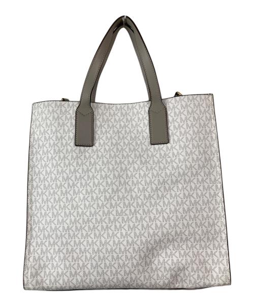 MICHAEL KORS（マイケルコース）MICHAEL KORS (マイケルコース) KENLY LG NS TOTE/ケンリー ラージ ノースサウス トート  ホワイトの古着・服飾アイテム