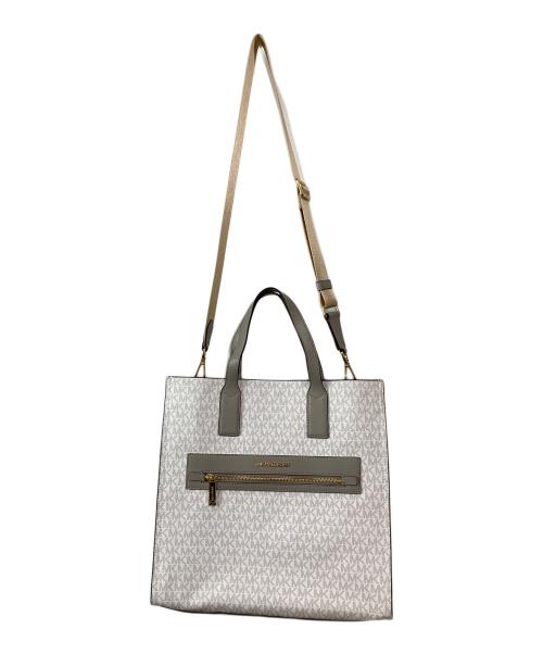 MICHAEL KORS（マイケルコース）MICHAEL KORS (マイケルコース) KENLY LG NS TOTE/ケンリー ラージ ノースサウス トート  ホワイトの古着・服飾アイテム