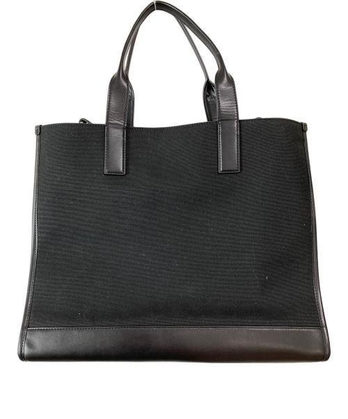 MICHAEL KORS（マイケルコース）MICHAEL KORS (マイケルコース) TOKYOワッペンキャンバス2WAYトートバッグ ブラックの古着・服飾アイテム