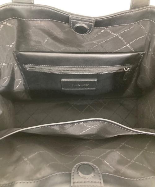 MICHAEL KORS（マイケルコース）MICHAEL KORS (マイケルコース) TOKYOワッペンキャンバス2WAYトートバッグ ブラックの古着・服飾アイテム