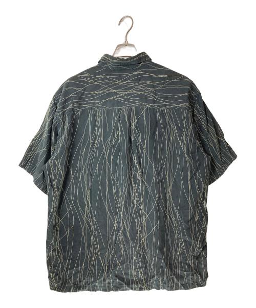 PERRY ELLIS（ペリーエリス）PERRY ELLIS (ペリーエリス) シルクシャツ ブラック サイズ:XLの古着・服飾アイテム