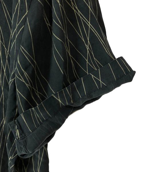 PERRY ELLIS（ペリーエリス）PERRY ELLIS (ペリーエリス) シルクシャツ ブラック サイズ:XLの古着・服飾アイテム
