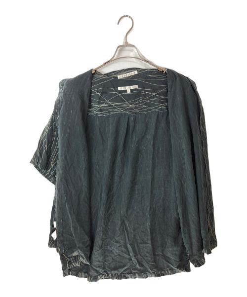 PERRY ELLIS（ペリーエリス）PERRY ELLIS (ペリーエリス) シルクシャツ ブラック サイズ:XLの古着・服飾アイテム