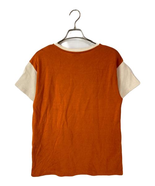 Saint Laurent Paris（サンローランパリ）Saint Laurent Paris (サンローランパリ) NICHOLS CANYON ニットtシャツ オレンジ サイズ:Lの古着・服飾アイテム
