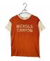Saint Laurent Paris（サンローランパリ）の古着「NICHOLS CANYON ニットtシャツ」｜オレンジ