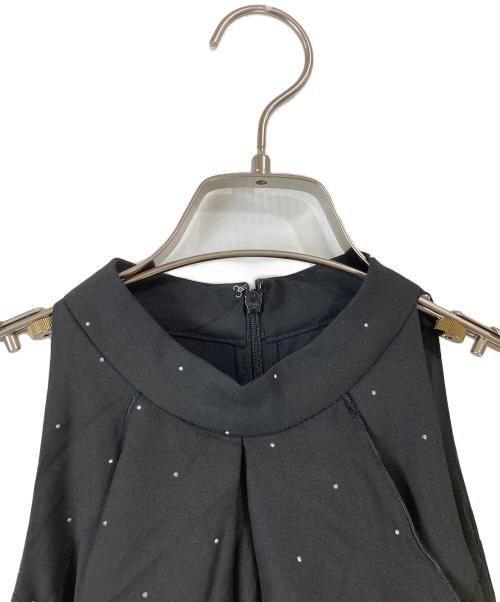 darich（ダーリッチ）darich (ダーリッチ) アメスリフリルショルダーリボンコンビネゾン ブラック サイズ:freeの古着・服飾アイテム