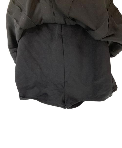 darich（ダーリッチ）darich (ダーリッチ) アメスリフリルショルダーリボンコンビネゾン ブラック サイズ:freeの古着・服飾アイテム