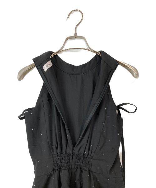 darich（ダーリッチ）darich (ダーリッチ) アメスリフリルショルダーリボンコンビネゾン ブラック サイズ:freeの古着・服飾アイテム