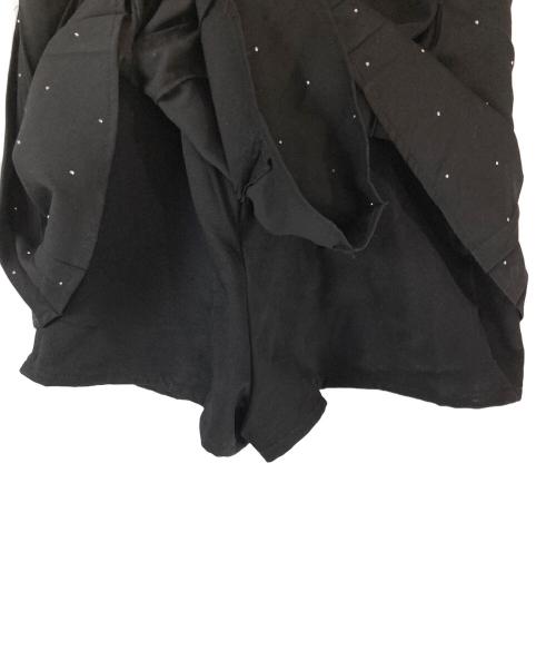 darich（ダーリッチ）darich (ダーリッチ) アメスリフリルショルダーリボンコンビネゾン ブラック サイズ:freeの古着・服飾アイテム