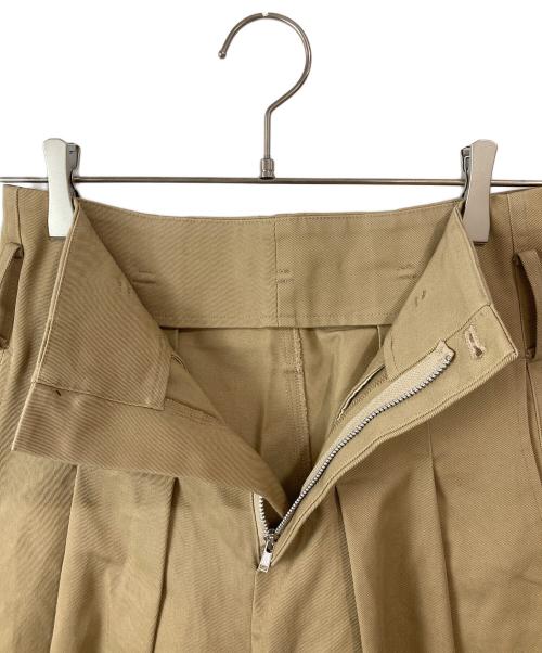 cygne（シーニュ）cygne (シーニュ) チノワイドパンツ Eric ベージュ サイズ:OTの古着・服飾アイテム