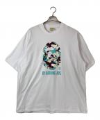 BAPE BY A BATHING APEベイプバイアベイシングエイプ）の古着「MAP CAMO BY BATHING APE RELAXED FIT TEE」｜ホワイト