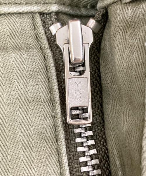 COMME des GARCONS HOMME PLUS（コムデギャルソンオムプリュス）COMME des GARCONS HOMME PLUS (コムデギャルソンオムプリュス) ヘリンボーンコットンパンツ カーキ サイズ:Ｍの古着・服飾アイテム