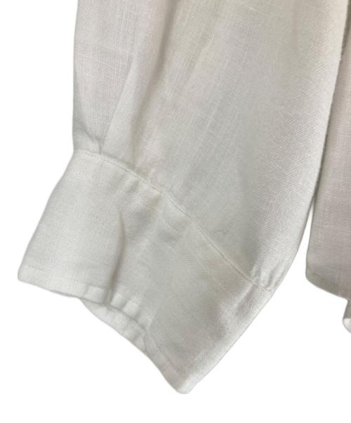 RALPH LAUREN（ラルフローレン）RALPH LAUREN (ラルフローレン) リネンボタンダウンシャツ ホワイト サイズ:Mの古着・服飾アイテム
