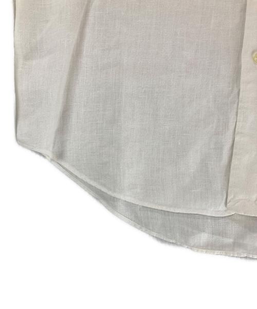 RALPH LAUREN（ラルフローレン）RALPH LAUREN (ラルフローレン) リネンボタンダウンシャツ ホワイト サイズ:Mの古着・服飾アイテム