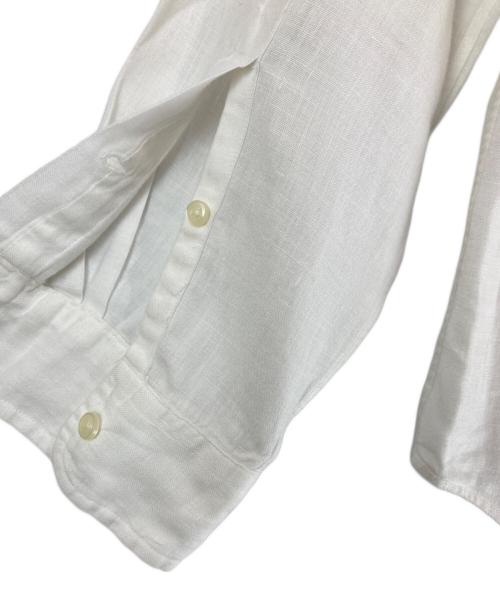 RALPH LAUREN（ラルフローレン）RALPH LAUREN (ラルフローレン) リネンボタンダウンシャツ ホワイト サイズ:Mの古着・服飾アイテム